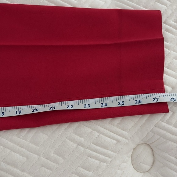 Carlisle Vintage Bold Red Flat Front Straight Leg Cotton Pants. Size 4 - Picture 10 of 10
